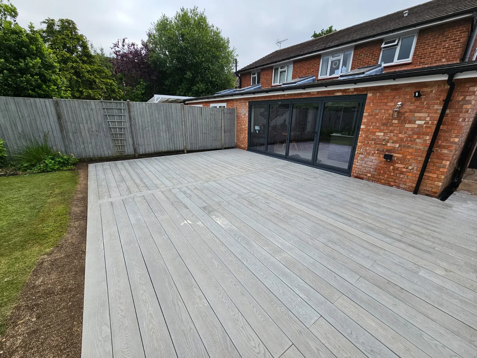 grey panelling outside a new build